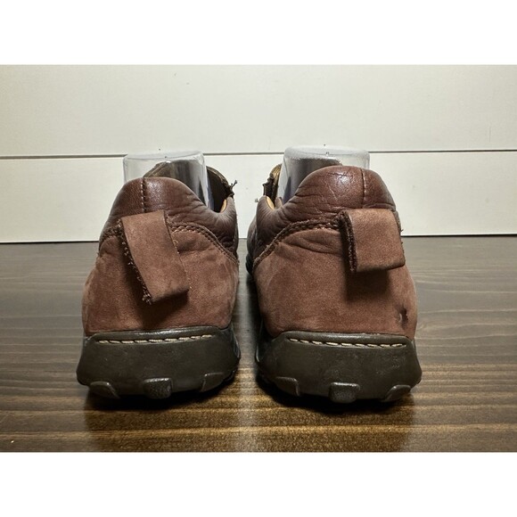 BORN Winfield Brown Pebbled Leather Moc Loafers Slip On‎ Shoes Men\'s SIZE 13